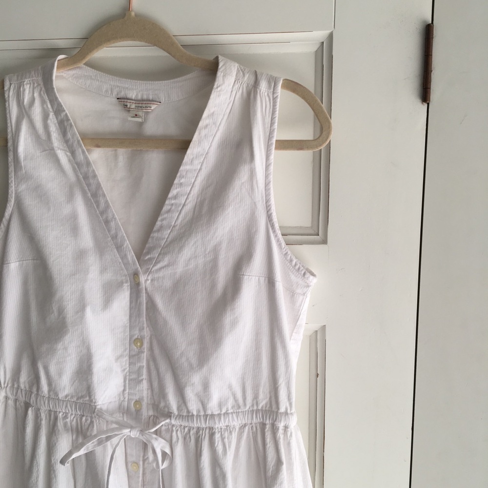 Gap White Button Front Dress | 0